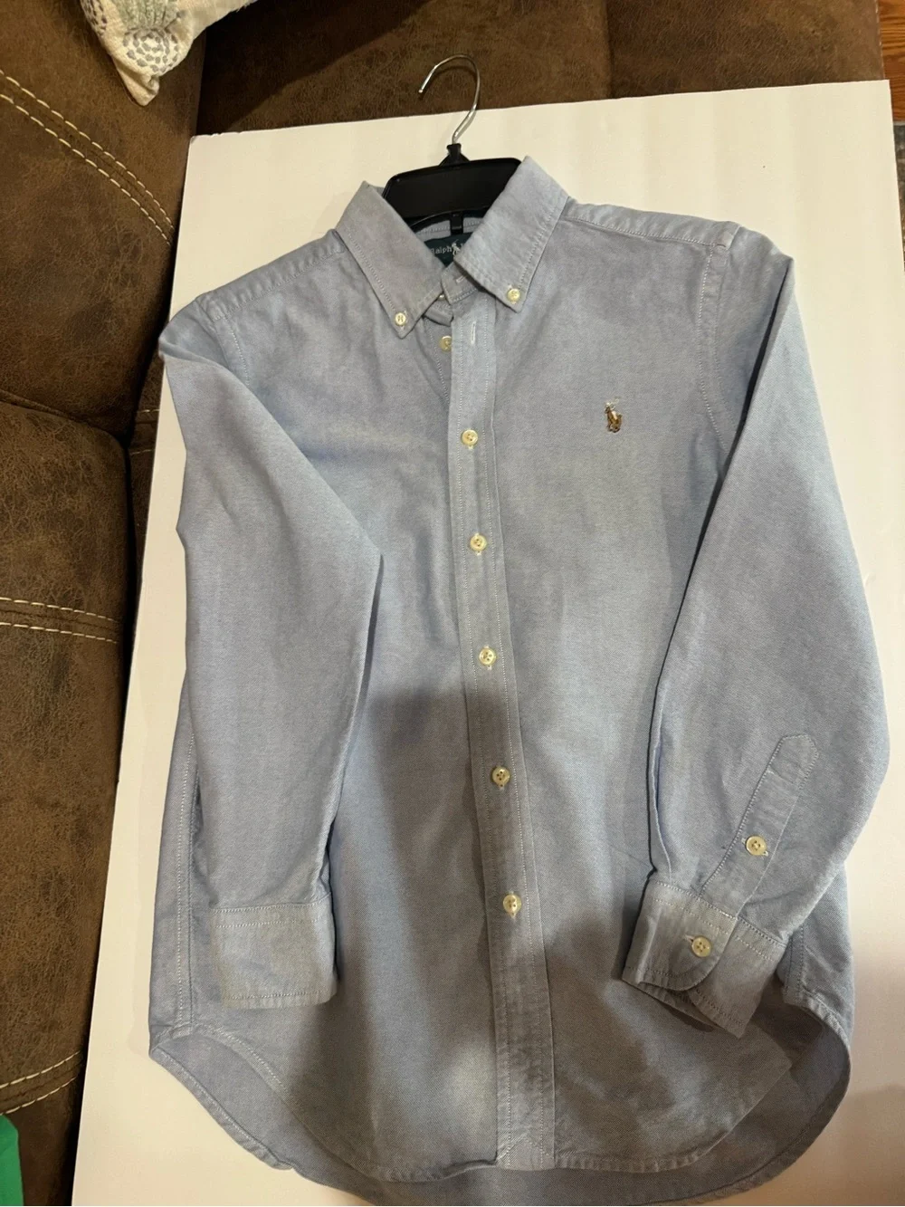 Ralph Lauren Light Blue Button-Down Oxford Shirt